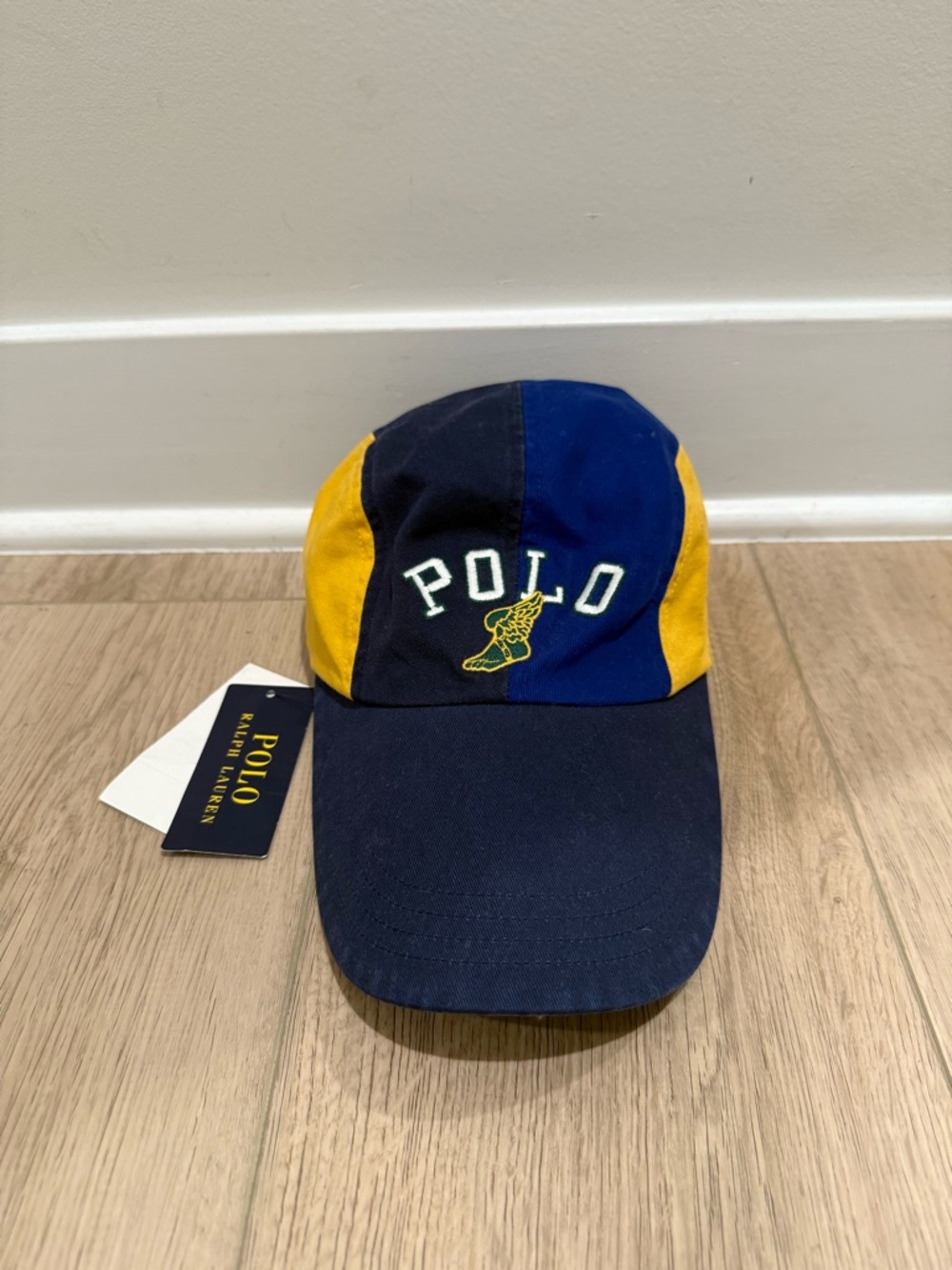 NWT POLO RALPH LAUREN Men’s Long Bill POLO P-Wing Twill Four-Panel Cap Size L/XL